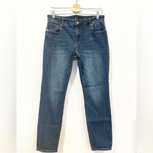 Kut from the Kloth Blue Denim Slouchy Boyfriend Jeans Womens Mid-Rise Size 12
